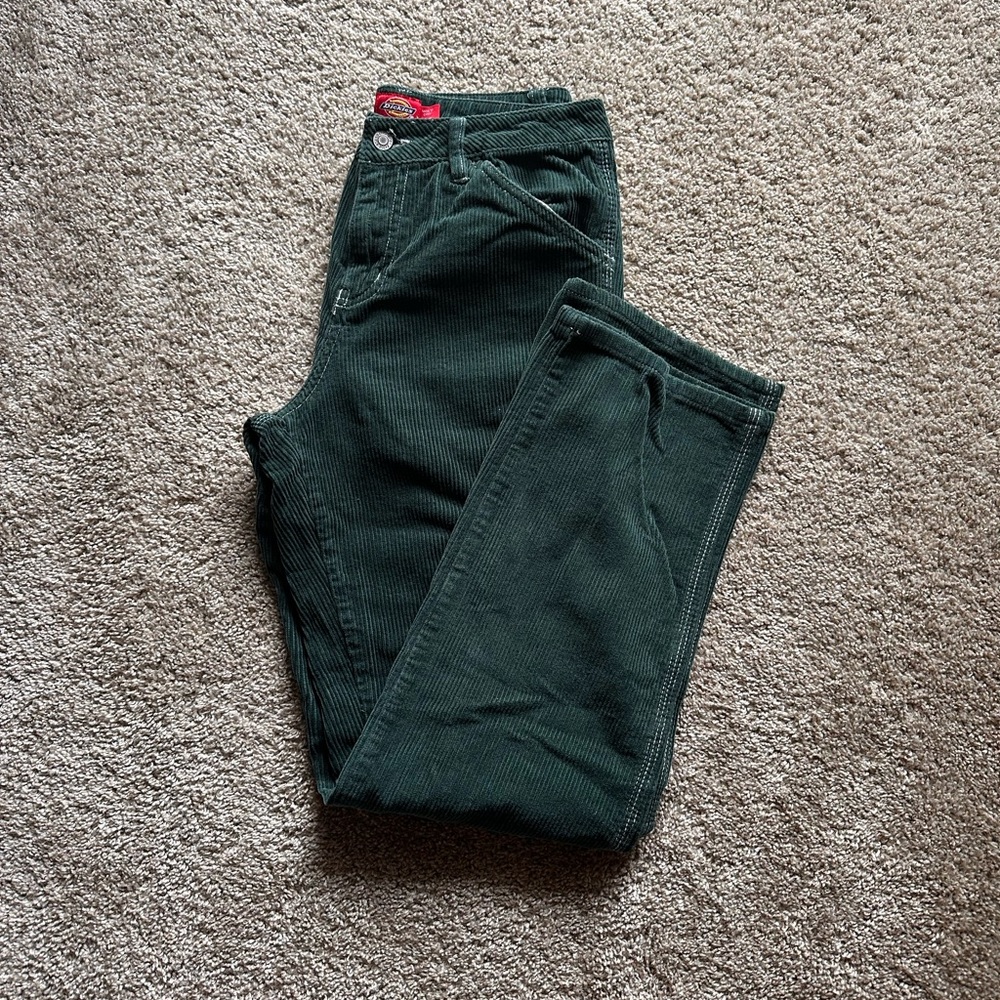 Dickies Dark Green Corduroy Pants - Picture 1 of 3
